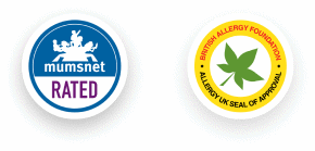 mumsnet allergy seal of approval badge