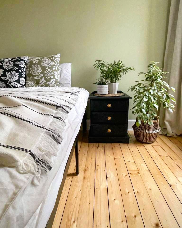 Green and black bedrooms