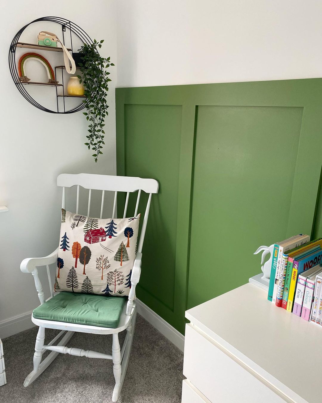 Green & white bedrooms