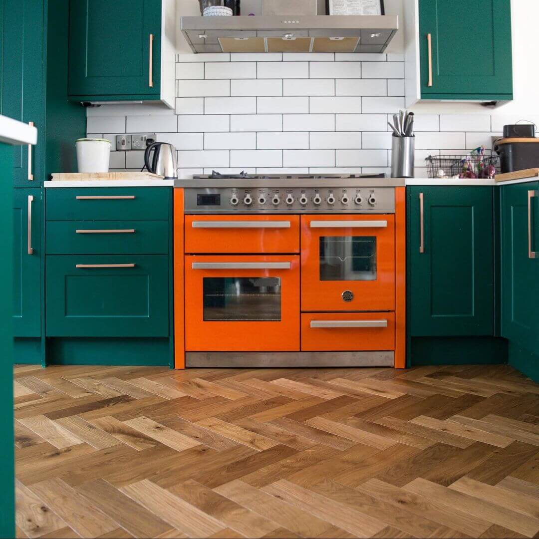 Colour blocking in the kitchen