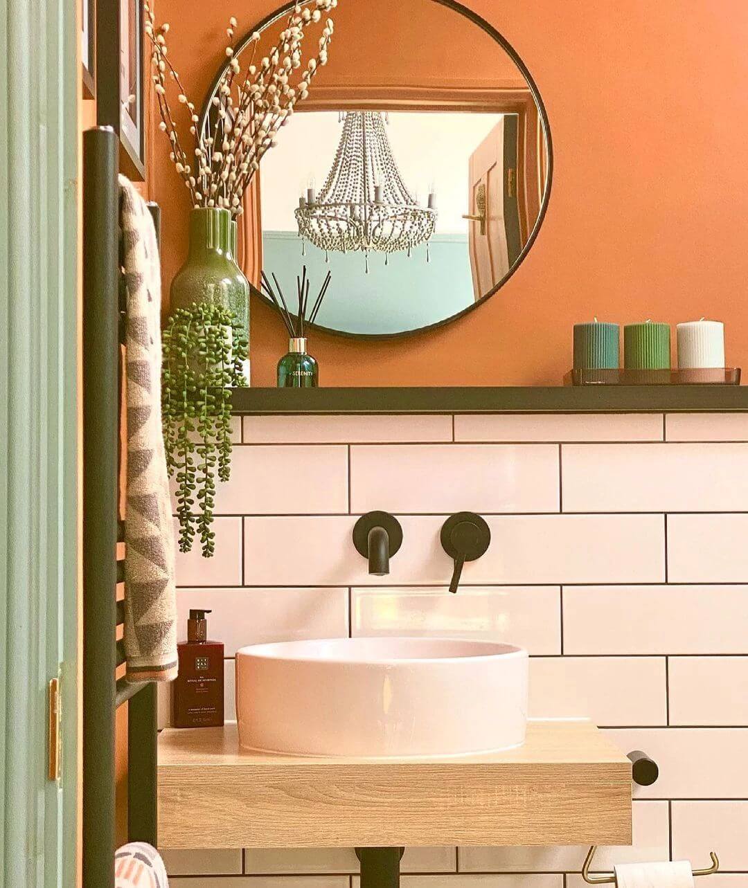 Orange bathroom paint ideas