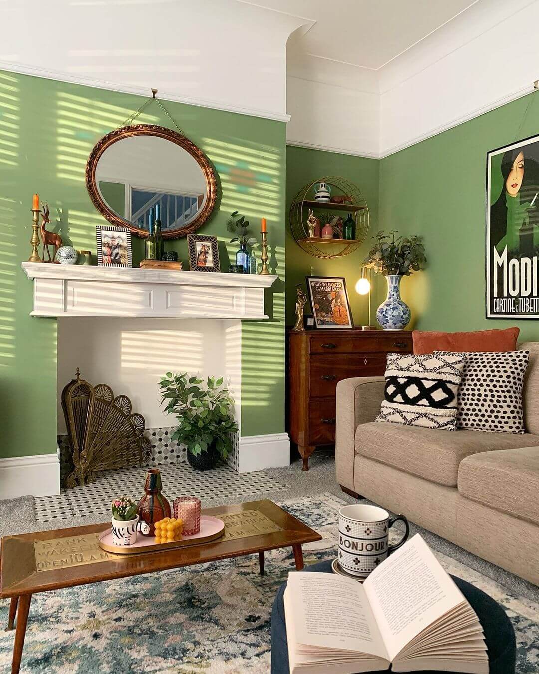 Green living room paint ideas
